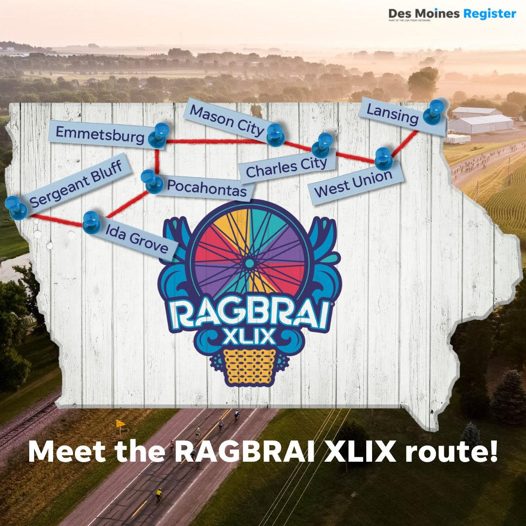 Ragbrai 2020 Route Map Ragbrai – Central Iowa Charters